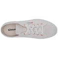thumbnail image 5 of Superga Women's 2630 White/Rose Lace Up Tennis Shoe Cotu Rounded Toe Sneaker (White/Rose, 9.5), 5 of 7