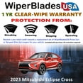 thumbnail image 2 of 2023 Mitsubishi Eclipse Cross Beam Wiper Blades Wipers w/1yr Warranty (Set of 3) w/Rear Wiper, 2 of 5