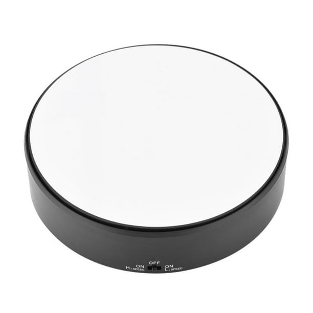 HERCHR Turntable Display, Rotating Display Stand Battery,Mirror Surface