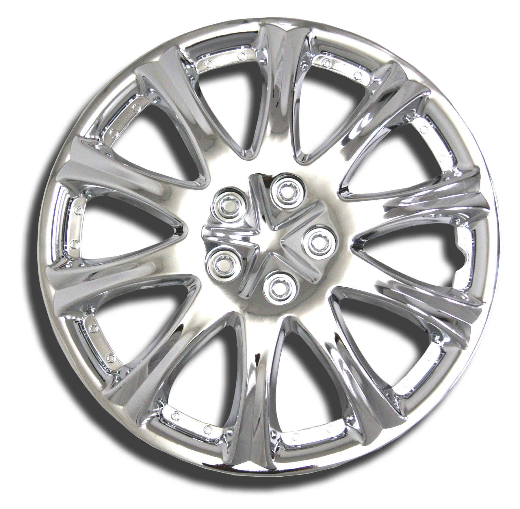 Set of 4 Chrome Finish Hubcaps 15" WSC503C15 Hub Caps Wheel Skin