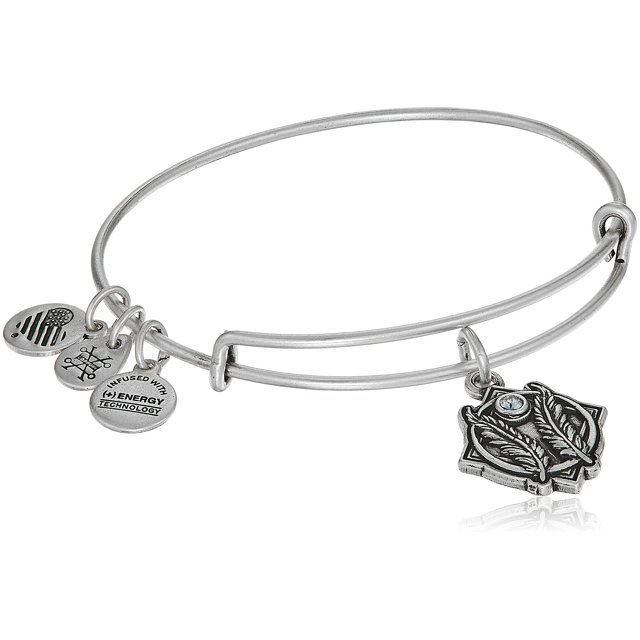 Alex and Ani Godspeed II Bangle Bracelet, Rafaelian Silver, Expandable
