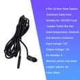 thumbnail image 2 of crativent Extension Cable Replaced Part Extended Cord Professional Rear Camera Wire Replacement 2 Meters Connector Car Supplies black 2m 1Set, 2 of 6