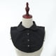 thumbnail image 1 of Blusa de media camisa con cuello falso para mujeres y niñas, babero con cuello extraíble y desmontable de retro Cuello redondo negro Soledad Cuello falso para mujer, 1 of 10