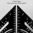 thumbnail image 4 of 7 Inch Aluminum Alloy Right Angle Rafter Square Protractor Multi Angle Measuring Tool for Woodworking Projects Material: Aluminum Alloy, 4 of 7