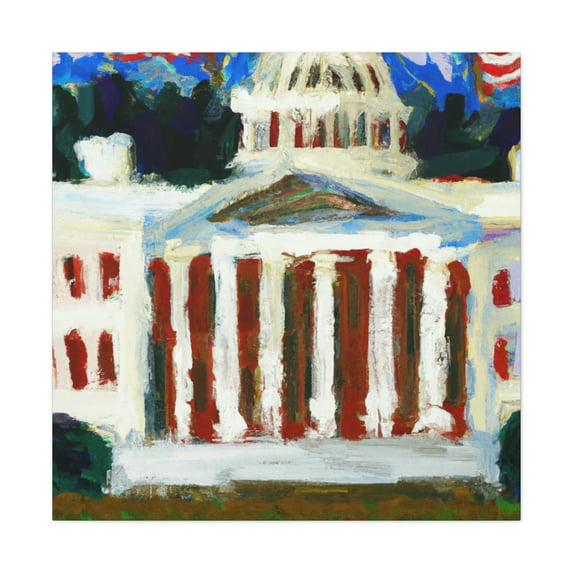 White House Impressionism - Canvas