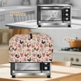 thumbnail image 5 of FOR U DESIGNS Rooster Chicken Rose Print Microwave Oven Dust Cover Portable Microwave Oven Folding Covers Wear-Resistan Lid for Air Fryer Toaster Oven (18.25" W x 14.5" D x 11" H)-S, 5 of 8