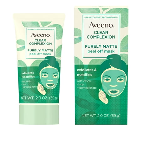 Mask Clear Lens - Aveeno Clear Complexion Pure Matte Peel Off Face Mask, 2.0 oz