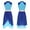 Blue, variant on inhzoy Women's Color Block Ballet Dance Chiffon Contemporary Dance Dress