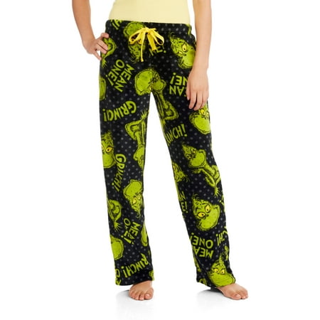 LICENSE - Grinch Women's License Pajama Super Minky Plush Fleece Sleep ...