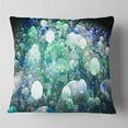 thumbnail image 2 of Designart Colorful Molecules Fractal Design - Abstract Throw Pillow - 16x16, 2 of 5