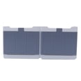 thumbnail image 2 of Soporte para jabón con tapa abatible, ganchos para colgar en la pared del baño, caja de drenaje, organizador de estante gris (caja doble), 2 of 5