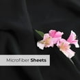 thumbnail image 6 of CGK Linens 6-Piece Extra Deep Pocket Sheet Set With Extra Matching Pillowcases - Queen Size Bed Sheets Fits 18"-24" Mattresses, Black, 6 of 7