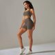thumbnail image 3 of Sujetador deportivo de Yoga sin espalda y sin costuras, Top corto, trajes cortos para mujer, Fitness, gimnasio, chaleco realzador, conjuntos de pantalones cortos, ropa de entrenamiento, ropa deportiva, 3 of 5