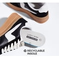 thumbnail image 5 of LUCKY STEP Womens Platform Fashion Sneakers Thick Sole Suede Faux Leather Casual Shoes,Black&White, 5 of 11