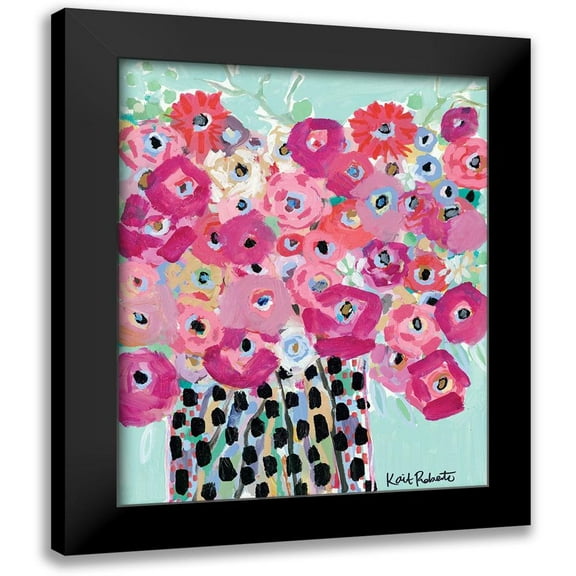 Roberts, Kait 12x14 Black Modern Framed Museum Art Print Titled - Hey Girl