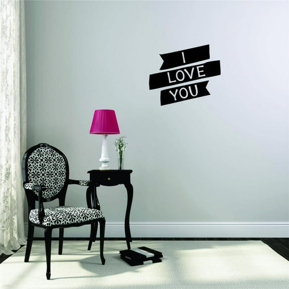 Custom Wall Decal Sticker I Love YouHome Decor 16 x 16"