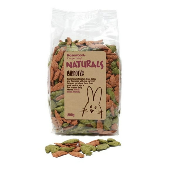Rosewood Carrotys Small Animal Treats 200g Case of 8