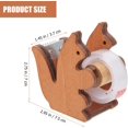 thumbnail image 2 of Squirrel Tape Dispenser with Tooth Cutter Tape Holder for Desk Accessories, 2 of 5