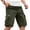 Army Green, variant on Mens Cargo Shorts with Pockets Knee-Length Solid Short with Pockets Workwear Lightweight Shorts for Hiking