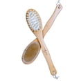 thumbnail image 1 of Long Handle Bamboo Body & Back Exfoliating Brush, Custom Engraved Shower Brush by LatherGreen, 1 of 5