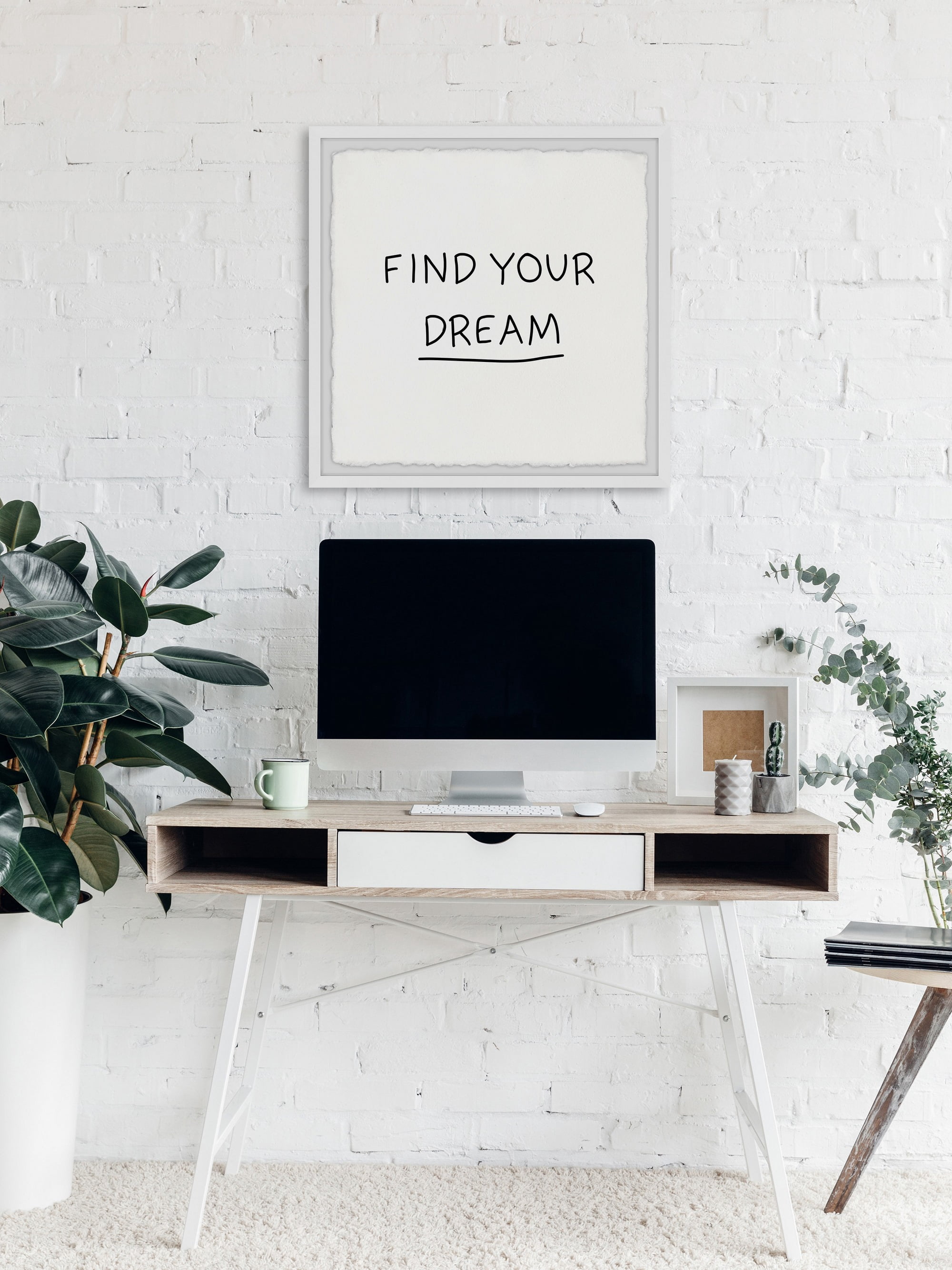 Marmont Hill Find Your Dream IV Framed Wall Art, 18" x 18"