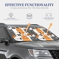 thumbnail image 4 of Haiem Funny Cats Windshield Sun Shade: Universal Foldable 2-Piece Car Front Window Sunshade - Blocks Uv Rays, And Reduces Heat,Essential Car Accessory Small, 4 of 7