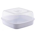 thumbnail image 1 of Vaporizador De Microondas Dureza Bollos Al Vapor De Arroz Con Tapa Calentamiento Y Mantenimiento Del Calor Utensilios De Vapor De Plástico Insípido Cocinar Al Vapor En Microondas Noticed HA017078-00, 1 of 7