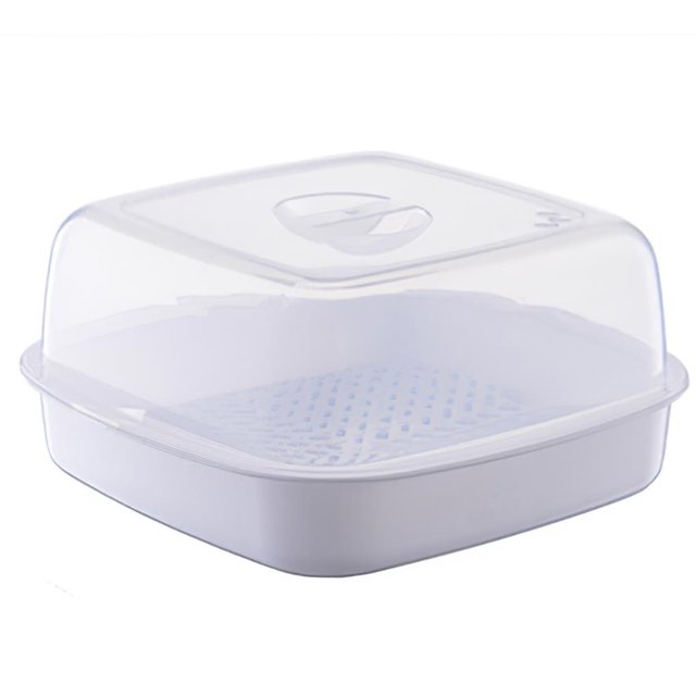 Vaporizador De Microondas Dureza Bollos Al Vapor De Arroz Con Tapa Calentamiento Y Mantenimiento Del Calor Utensilios De Vapor De Plástico Insípido Cocinar Al Vapor En Microondas Noticed HA017078-00