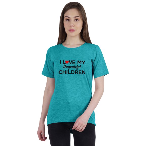 Inkmeso Tshirt For Women I Love My Ungrateful Children Funny Parenting Quote Graphic Tee Top-8P