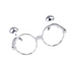 thumbnail image 1 of Ounissouiy Hanging Disco Ball Glasses Eyewear New Gras Silver Mardi Year Costume Party Type3 NO3, 1 of 6