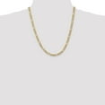thumbnail image 5 of Auriga Fine Jewelry 10K Yellow Gold 5.25 mm Flat Figaro Chain Necklace for Men 22", 5 of 6