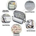 thumbnail image 4 of Standing Pencil Case with Base Large Capacity Stationery Pouch Pen Bag with Zipper for Women Men Watercolor Farm Animals, 4 of 7