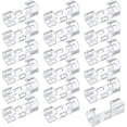 thumbnail image 1 of 120 clips adhesivos para cables, clips para gestión de cables, organizador de cables transparente, soporte para cables,, 1 of 5