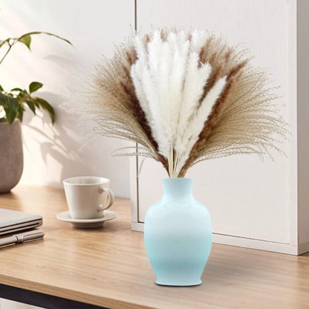 Ramo de mezcla de hierba, paquete de decoración de hierba seca, flor seca decorativa de caña para fiesta, mesa, oficina, boda, decoración Boho Estilo C perfecl Hierba de pampa seca