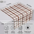 thumbnail image 4 of HEIRLOOM COMFORT Gingham Check Kitchen Towels 3 Pack, 18"x26", 100% Cotton, Super Absorbent & Quick Dry, Durable Dish Towel for Drying Dishes, Machine Washable, Everyday Use - Brown, Beige, White, 4 of 6