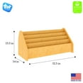 thumbnail image 5 of Tot Mate Children's Wooden Bookshelf, 4 Tier Book Display Shelf Storage Maple 32 1/2"Wx14"Dx15 1/2"H, 5 of 6