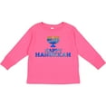 thumbnail image 3 of Inktastic Happy Hanukkah with Menorah Boys or Girls Long Sleeve Toddler T-Shirt, 3 of 5