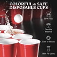 thumbnail image 6 of StarMar Red Party Cups Disposable 16 Oz Plastic Cups for Party, 50-Pack, 6 of 9