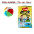 thumbnail image 2 of X-Small - Little Swimmers Disposable Swim Diapers, (7lb-18lb.), 12-Count Bonus Inflatable Pool Ball (5 inch), 2 of 3