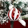 thumbnail image 6 of Lksixu Christmas Balls Ornaments for Xmas Tree, Christmas Decorations 2.36" Red and White Shatterproof Decorative Ball Pendants with Glittering, Christmas Tree Hanging Bauble Sphere for Party Holiday, 6 of 6