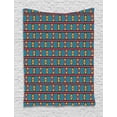thumbnail image 1 of Aztec Tapestry, Tribal Motif Pattern with Indigenous Primitive Shapes Stripes and Triangles Print, Wall Hanging for Bedroom Living Room Dorm Decor, 40W X 60L Inches, Multicolor, by Ambesonne, 1 of 2