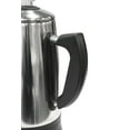 Elite Gourmet 12Cup Percolator, Stainless Steel, Black