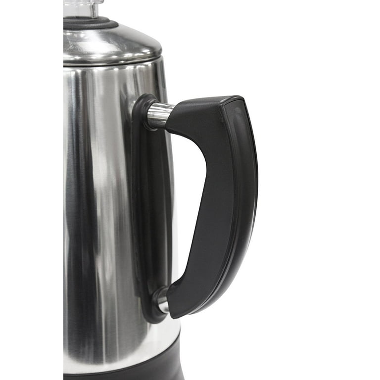 Elite Gourmet 12-Cup Elcteric Coffee Percolator Clear Brew Progress Knob  Cool-Touch Handle Cord-less Serve EC922 - The Home Depot