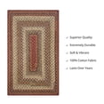 thumbnail image 4 of Homespice Pumpkin Pie Reversible Red Cotton Rug 20" x 30" Rect. Braided Area Rug, 4 of 6