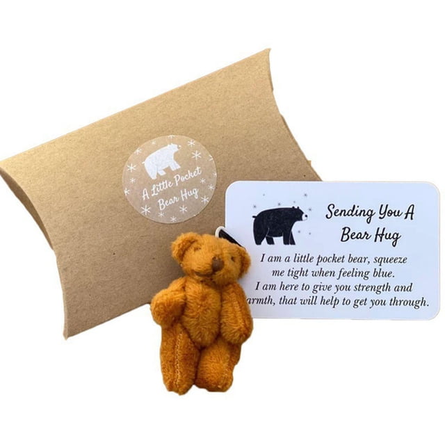 Osito de peluche pequeño, ideal como regalo de agradecimiento, un detalle reconfortante, un recuerdo especial, un regalo perfecto para cualquier ocasión. Osito plegable de tela suave,