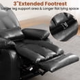 thumbnail image 6 of Dual Motor Power Lift Recliner Chair for Elderly, Infinite Position Lay Flat Lift Chair with Heat and Massage, Extended Footrest, USB Ports, Lumbar Pillow, Cup Holders, Black, 6 of 10
