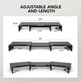 Dual Monitor Stand Riser With Storage – 39.4 Inch Large Hexagonal Desk Organizer For PC, Laptop, Printer