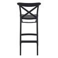 thumbnail image 7 of Home Square Cross Indoor Outdoor Bar Stool in Black - Set of 2, 7 of 7