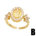 thumbnail image 3 of Anillo con diseño de personalidad creativa europea y americana, joyería de moda, diseño único que combina lo retro y la moda., 3 of 5
