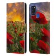 thumbnail image 1 of Head Case Designs Officially Licensed Celebrate Life Gallery Florals Poppy Field Leather Book Wallet Case Cover Compatible with Samsung Galaxy A21s (2020), 1 of 6